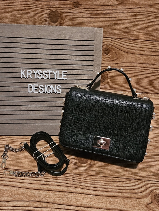 kate spade Handbags - Kate Spade Serrano Place Pearl Maisie Hand Bag Crossbody Black Gold